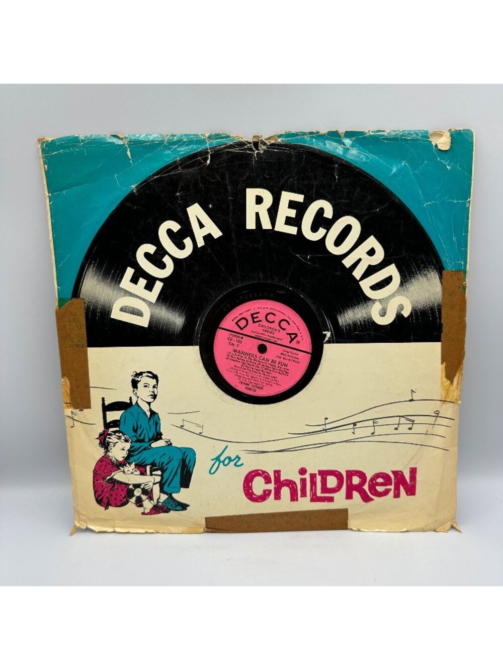Frank Luther Manners Can Be Fun Decca Childrens Series CU 105 Vinyl LP 33 RPM